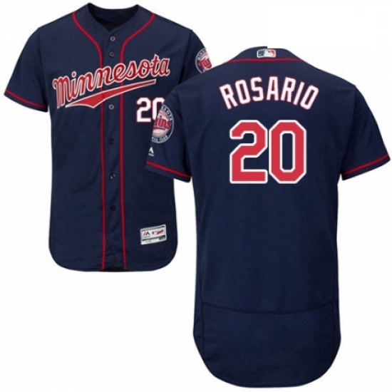 Mens Majestic Minnesota Twins 20 Eddie Rosario Authentic Navy Blue Alternate Flex Base Authentic Collection MLB Jersey Mens Majestic Minnesota Twins 20 Eddie Rosario Authentic Navy Blue Alternate Flex Base Authentic Collection MLB Jersey