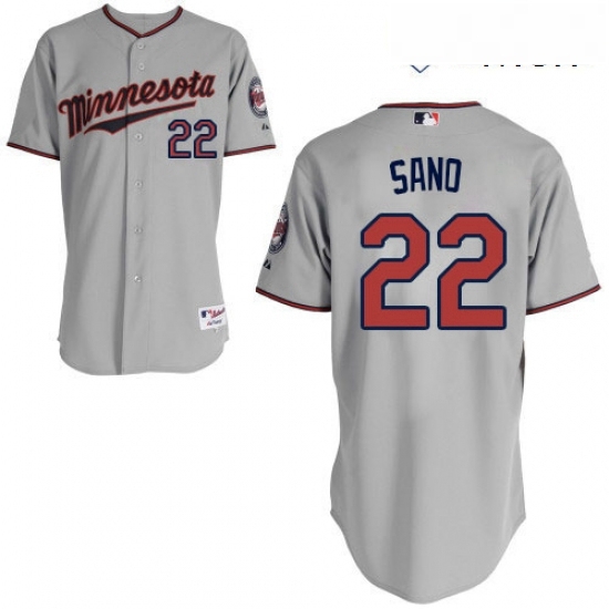 Mens Majestic Minnesota Twins 22 Miguel Sano Replica Grey Road Cool Base MLB Jersey Mens Majestic Minnesota Twins 22 Miguel Sano Replica Grey Road Cool Base MLB Jersey