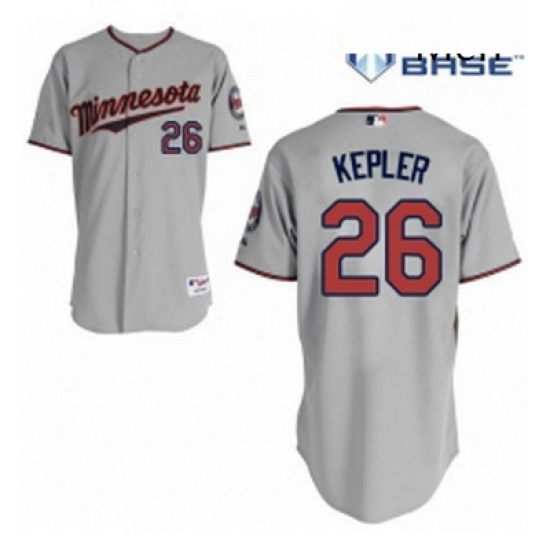 Mens Majestic Minnesota Twins 26 Max Kepler Replica Grey Road Cool Base MLB Jersey Mens Majestic Minnesota Twins 26 Max Kepler Replica Grey Road Cool Base MLB Jersey
