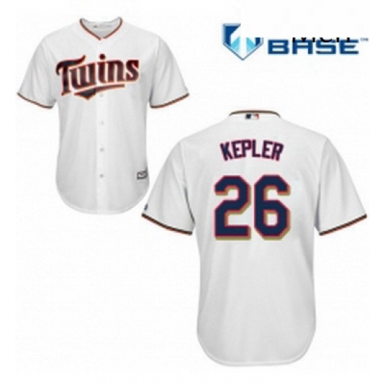 Mens Majestic Minnesota Twins 26 Max Kepler Replica White Home Cool Base MLB Jersey Mens Majestic Minnesota Twins 26 Max Kepler Replica White Home Cool Base MLB Jersey