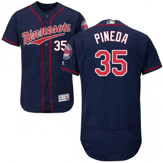 Mens Majestic Minnesota Twins 35 Michael Pineda Navy Blue Alternate Flex Base Authentic Collection MLB Jersey Mens Majestic Minnesota Twins 35 Michael Pineda Navy Blue Alternate Flex Base Authentic Collection MLB Jersey