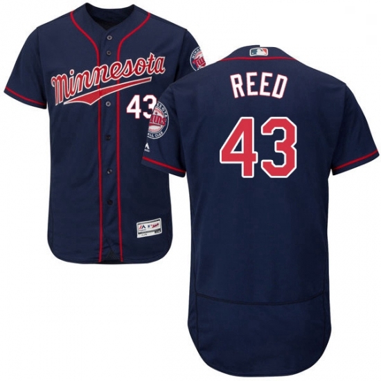 Mens Majestic Minnesota Twins 43 Addison Reed Navy Blue Alternate Flex Base Authentic Collection MLB Jersey Mens Majestic Minnesota Twins 43 Addison Reed Navy Blue Alternate Flex Base Authentic Collection MLB Jersey