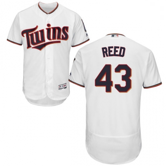 Mens Majestic Minnesota Twins 43 Addison Reed White Home Flex Base Authentic Collection MLB Jersey Mens Majestic Minnesota Twins 43 Addison Reed White Home Flex Base Authentic Collection MLB Jersey