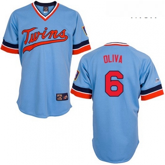 Mens Majestic Minnesota Twins 6 Tony Oliva Replica Light Blue Cooperstown Throwback MLB Jersey Mens Majestic Minnesota Twins 6 Tony Oliva Replica Light Blue Cooperstown Throwback MLB Jersey