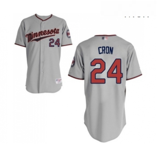 Mens Minnesota Twins 24 C J Cron Replica Grey Road Cool Base Baseball Jersey Mens Minnesota Twins 24 C J Cron Replica Grey Road Cool Base Baseball Jersey