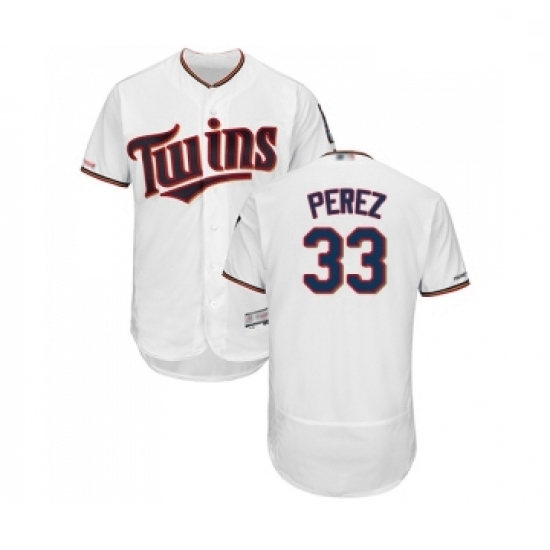 Mens Minnesota Twins 33 Martin Perez White Home Flex Base Authentic Collection Baseball Jersey Mens Minnesota Twins 33 Martin Perez White Home Flex Base Authentic Collection Baseball Jersey