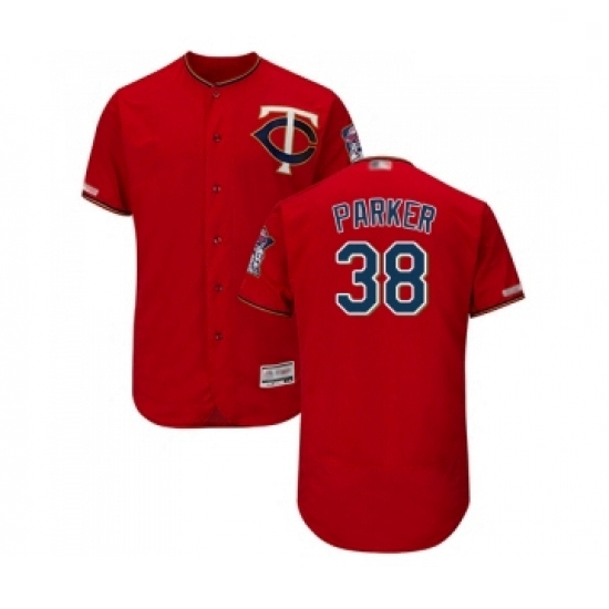 Mens Minnesota Twins 38 Blake Parker Scarlet Alternate Flex Base Authentic Collection Baseball Jersey Mens Minnesota Twins 38 Blake Parker Scarlet Alternate Flex Base Authentic Collection Baseball Jersey