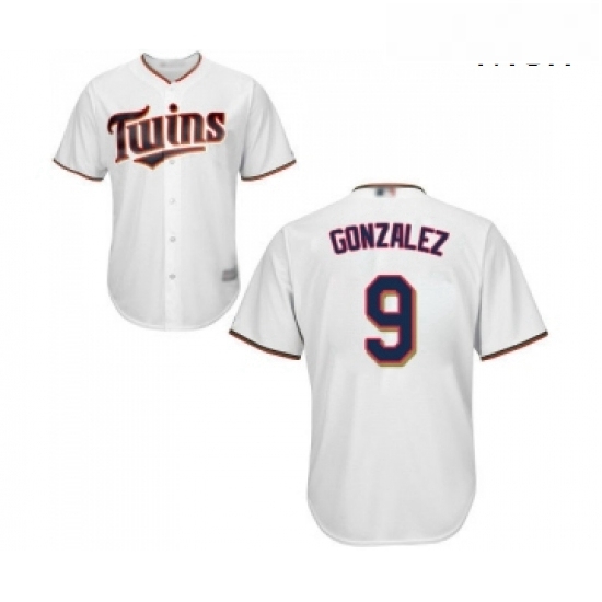 Mens Minnesota Twins 9 Marwin Gonzalez Replica White Home Cool Base Baseball Jersey Mens Minnesota Twins 9 Marwin Gonzalez Replica White Home Cool Base Baseball Jersey