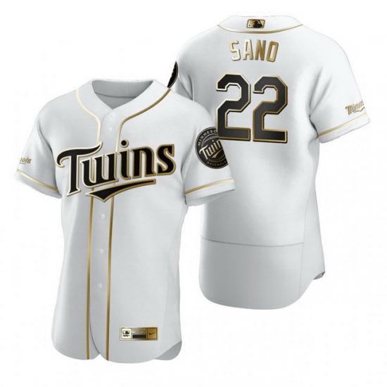 Minnesota Twins 22 Miguel Sano White Nike Mens Authentic Golden Edition MLB Jersey Minnesota Twins 22 Miguel Sano White Nike Mens Authentic Golden Edition MLB Jersey