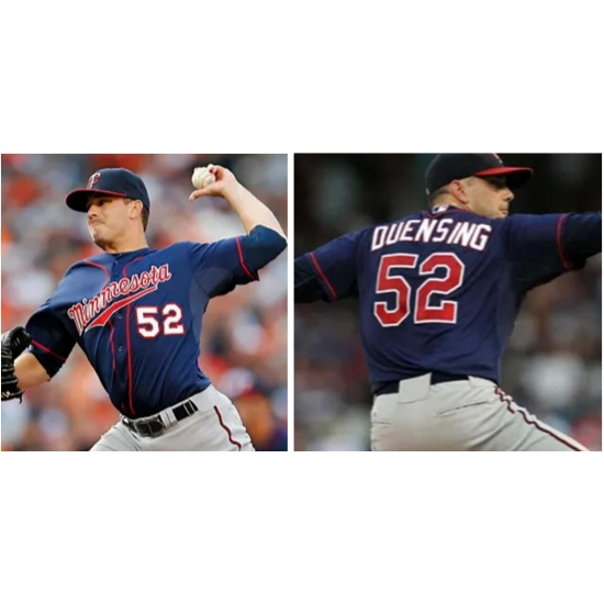 Minnesota Twins Brian Duensing#52 Blue Stitched Jersey Minnesota Twins Brian Duensing#52 Blue Stitched Jersey
