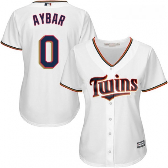 Womens Majestic Minnesota Twins 0 Erick Aybar Authentic White Home Cool Base MLB Jersey Womens Majestic Minnesota Twins 0 Erick Aybar Authentic White Home Cool Base MLB Jersey