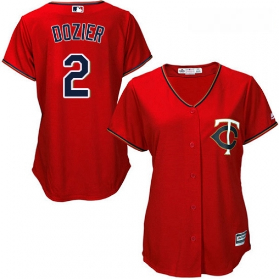 Womens Majestic Minnesota Twins 2 Brian Dozier Authentic Scarlet Alternate Cool Base MLB Jersey Womens Majestic Minnesota Twins 2 Brian Dozier Authentic Scarlet Alternate Cool Base MLB Jersey