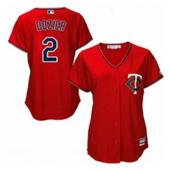 Womens Majestic Minnesota Twins 2 Brian Dozier Replica Scarlet Alternate Cool Base MLB Jersey Womens Majestic Minnesota Twins 2 Brian Dozier Replica Scarlet Alternate Cool Base MLB Jersey