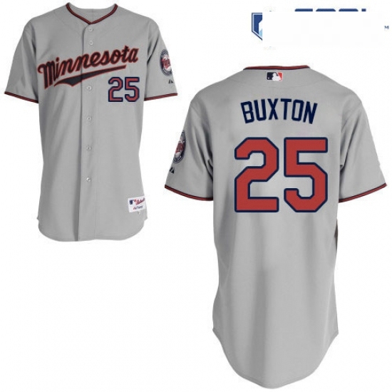 Womens Majestic Minnesota Twins 25 Byron Buxton Replica Grey Road Cool Base MLB Jersey Womens Majestic Minnesota Twins 25 Byron Buxton Replica Grey Road Cool Base MLB Jersey