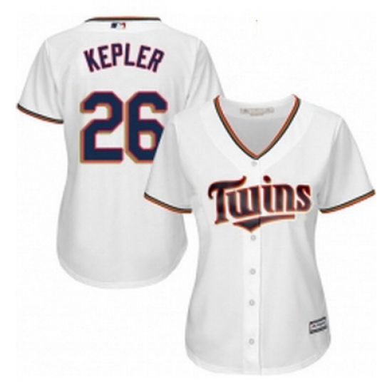 Womens Majestic Minnesota Twins 26 Max Kepler Replica White Home Cool Base MLB Jersey Womens Majestic Minnesota Twins 26 Max Kepler Replica White Home Cool Base MLB Jersey