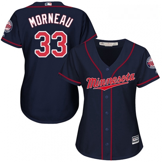 Womens Majestic Minnesota Twins 33 Justin Morneau Authentic Navy Blue Alternate Road Cool Base MLB Jersey Womens Majestic Minnesota Twins 33 Justin Morneau Authentic Navy Blue Alternate Road Cool Base MLB Jersey