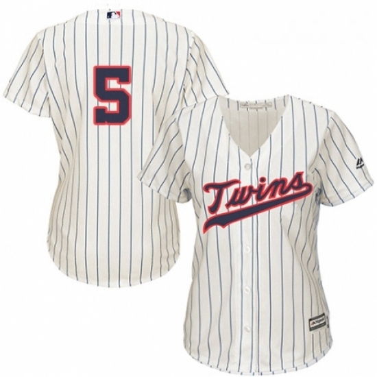 Womens Majestic Minnesota Twins 5 Eduardo Escobar Replica Cream Alternate Cool Base MLB Jersey Womens Majestic Minnesota Twins 5 Eduardo Escobar Replica Cream Alternate Cool Base MLB Jersey