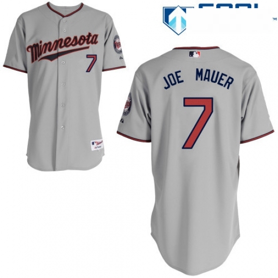 Womens Majestic Minnesota Twins 7 Joe Mauer Authentic Grey Road Cool Base MLB Jersey Womens Majestic Minnesota Twins 7 Joe Mauer Authentic Grey Road Cool Base MLB Jersey