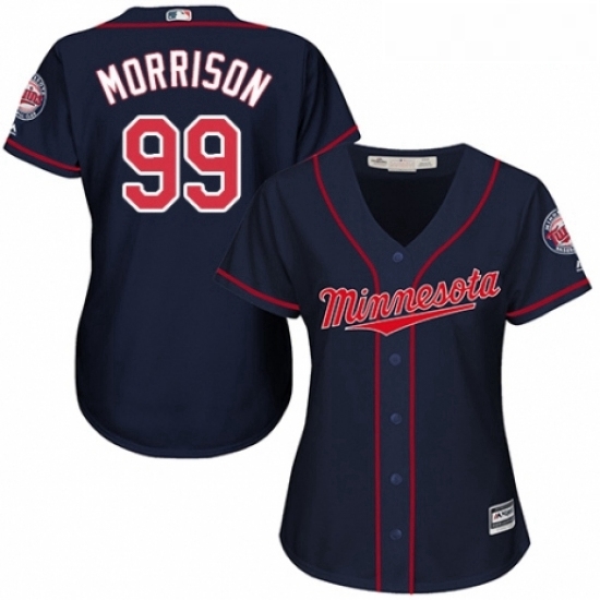 Womens Majestic Minnesota Twins 99 Logan Morrison Authentic Navy Blue Alternate Road Cool Base MLB Jersey Womens Majestic Minnesota Twins 99 Logan Morrison Authentic Navy Blue Alternate Road Cool Base MLB Jersey