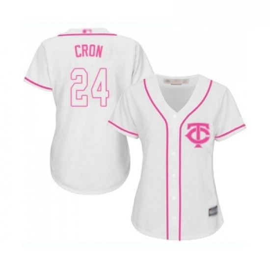 Womens Minnesota Twins 24 C J Cron Replica White Fashion Cool Base Baseball Jersey Womens Minnesota Twins 24 C J Cron Replica White Fashion Cool Base Baseball Jersey