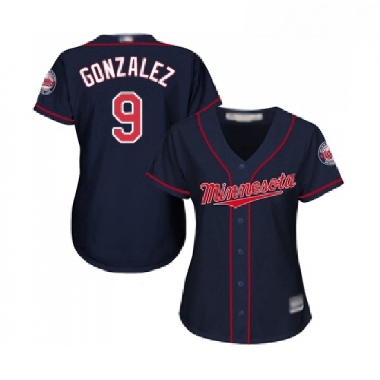 Womens Minnesota Twins 9 Marwin Gonzalez Replica Navy Blue Alternate Road Cool Base Baseball Jersey Womens Minnesota Twins 9 Marwin Gonzalez Replica Navy Blue Alternate Road Cool Base Baseball Jersey