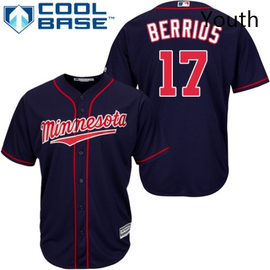 Youth Majestic Minnesota Twins 17 Jose Berrios Authentic Navy Blue Alternate Road Cool Base MLB Jersey Youth Majestic Minnesota Twins 17 Jose Berrios Authentic Navy Blue Alternate Road Cool Base MLB Jersey