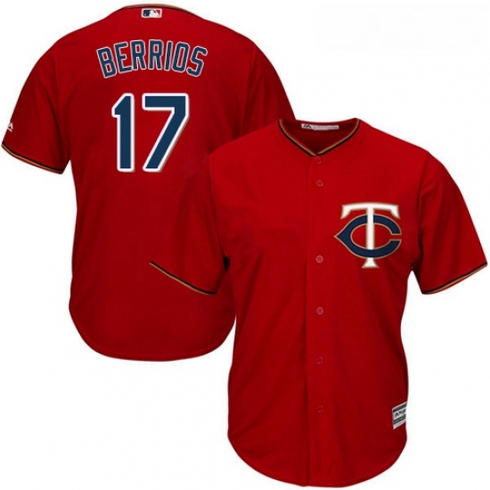Youth Majestic Minnesota Twins 17 Jose Berrios Authentic Scarlet Alternate Cool Base MLB Jersey Youth Majestic Minnesota Twins 17 Jose Berrios Authentic Scarlet Alternate Cool Base MLB Jersey