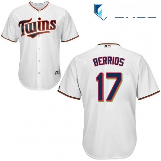 Youth Majestic Minnesota Twins 17 Jose Berrios Replica White Home Cool Base MLB Jersey Youth Majestic Minnesota Twins 17 Jose Berrios Replica White Home Cool Base MLB Jersey