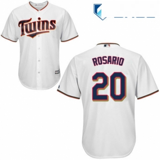Youth Majestic Minnesota Twins 20 Eddie Rosario Replica White Home Cool Base MLB Jersey Youth Majestic Minnesota Twins 20 Eddie Rosario Replica White Home Cool Base MLB Jersey