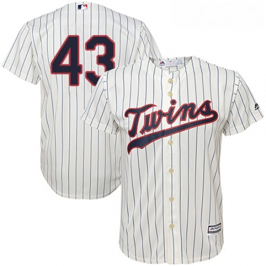 Youth Majestic Minnesota Twins 43 Addison Reed Replica Cream Alternate Cool Base MLB Jersey Youth Majestic Minnesota Twins 43 Addison Reed Replica Cream Alternate Cool Base MLB Jersey