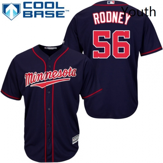 Youth Majestic Minnesota Twins 56 Fernando Rodney Authentic Navy Blue Alternate Road Cool Base MLB Jersey Youth Majestic Minnesota Twins 56 Fernando Rodney Authentic Navy Blue Alternate Road Cool Base MLB Jersey