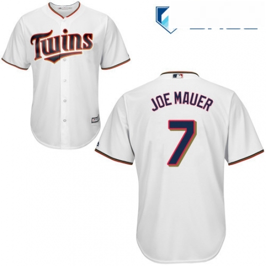Youth Majestic Minnesota Twins 7 Joe Mauer Authentic White Home Cool Base MLB Jersey Youth Majestic Minnesota Twins 7 Joe Mauer Authentic White Home Cool Base MLB Jersey