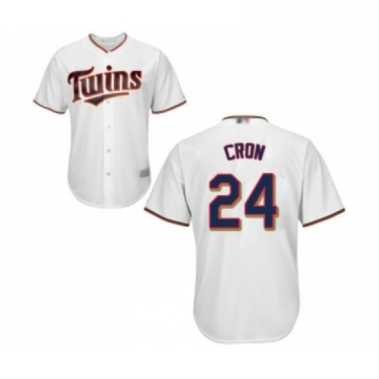 Youth Minnesota Twins 24 C J Cron Replica White Home Cool Base Baseball Jersey Youth Minnesota Twins 24 C J Cron Replica White Home Cool Base Baseball Jersey