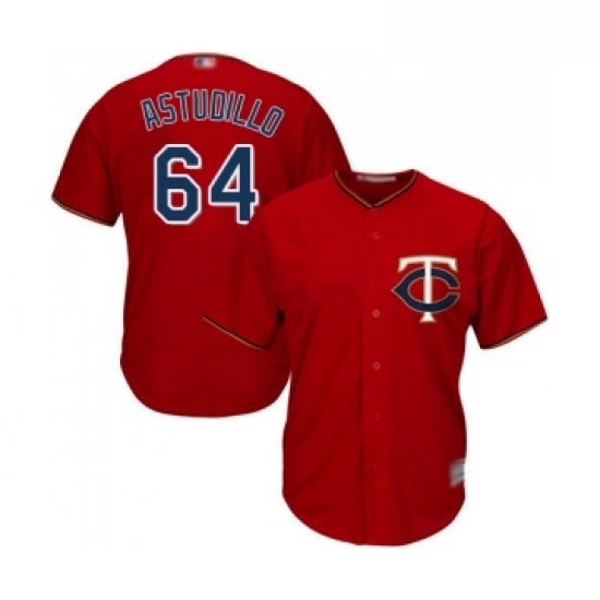 Youth Minnesota Twins 64 Willians Astudillo Replica Scarlet Alternate Cool Base Baseball Jersey Youth Minnesota Twins 64 Willians Astudillo Replica Scarlet Alternate Cool Base Baseball Jersey