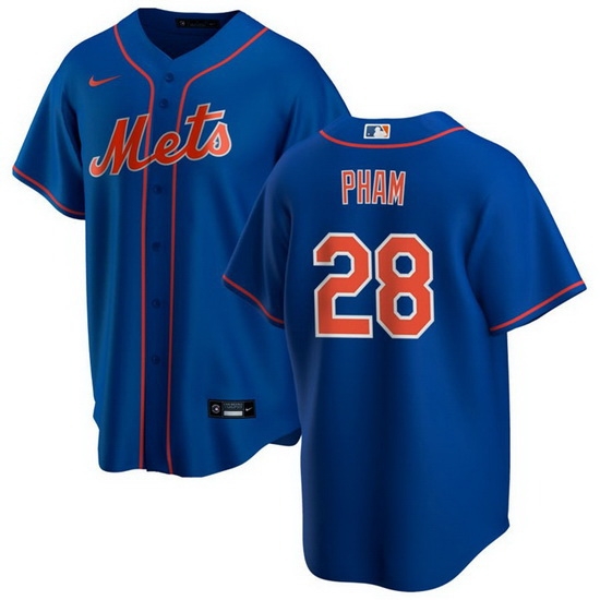 Men New York Mets 28 Tommy Pham Royal Cool Base Stitched Jersey Men New York Mets 28 Tommy Pham Royal Cool Base Stitched Jersey