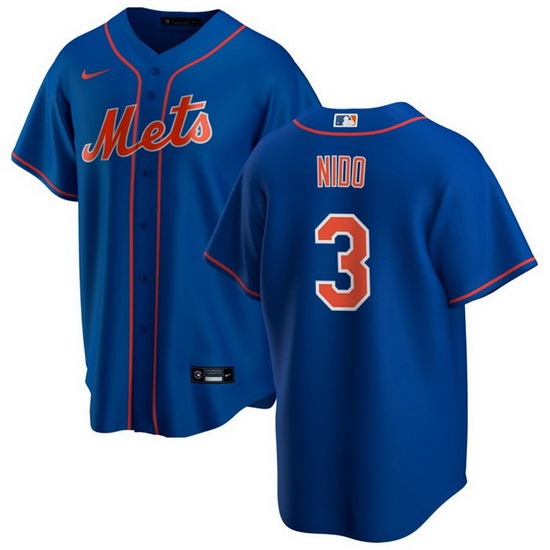 Men New York Mets 3 Tom E1s Nido Royal Cool Base Stitched Jersey Men New York Mets 3 Tom E1s Nido Royal Cool Base Stitched Jersey