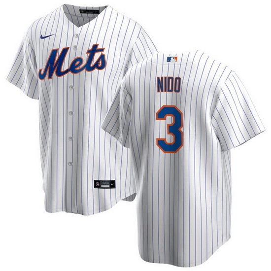 Men New York Mets 3 Tom E1s Nido White Cool Base Stitched Jersey Men New York Mets 3 Tom E1s Nido White Cool Base Stitched Jersey