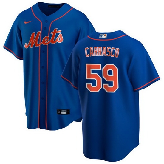 Men New York Mets 59 Carlos Carrasco Royal Cool Base Stitched Jersey Men New York Mets 59 Carlos Carrasco Royal Cool Base Stitched Jersey