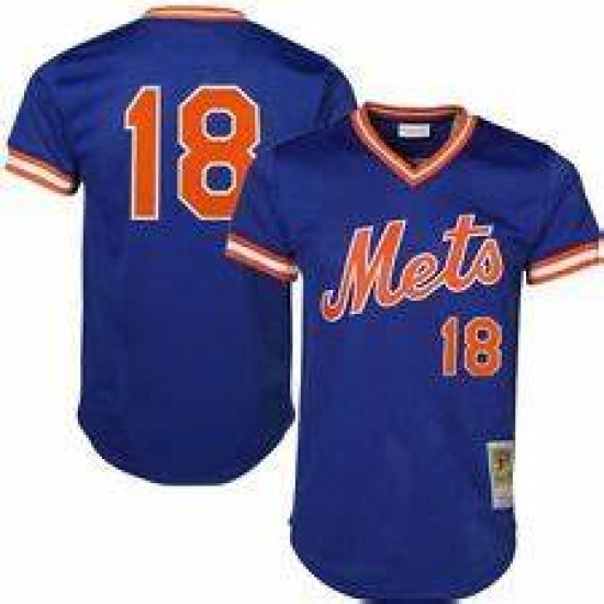 Men New York Mets Authentic Style Vintage Mesh Batting Jersey Darryl Strawberry 18 Men New York Mets Authentic Style Vintage Mesh Batting Jersey Darryl Strawberry 18