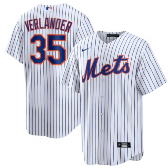 Men New York Mets Justin Verlander #35 White Cool Base Stitched MLB jersey Men New York Mets Justin Verlander #35 White Cool Base Stitched MLB jersey