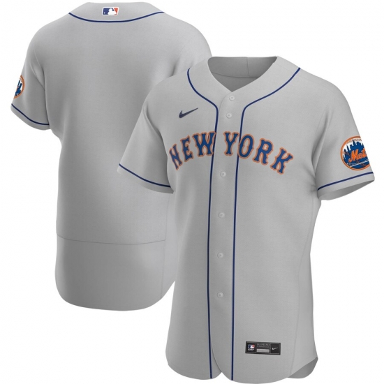 Men New York Mets Men Nike Gray Road 2020 Flex Base Official Team MLB Jersey Men New York Mets Men Nike Gray Road 2020 Flex Base Official Team MLB Jersey