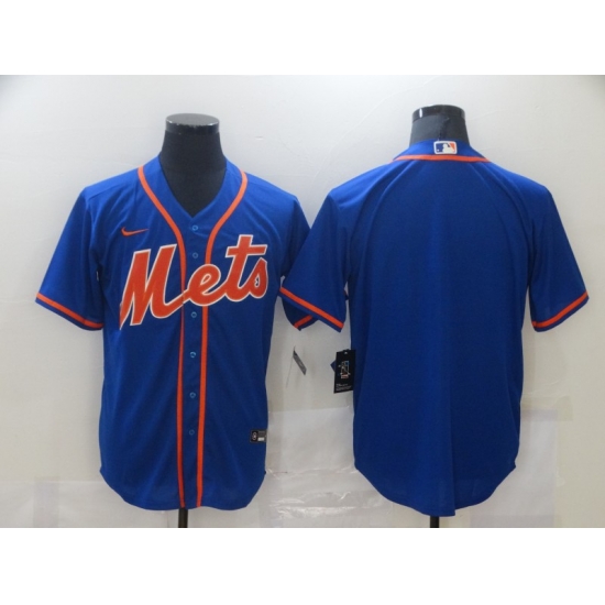 Men New York Mets Nike Blue Blank Jersey II Men New York Mets Nike Blue Blank Jersey II