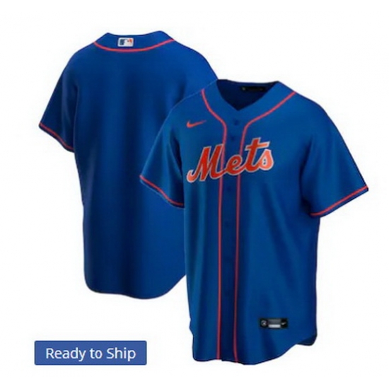 Men New York Mets Nike Blue Blank Jersey Men New York Mets Nike Blue Blank Jersey