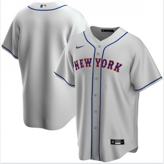 Men New York Mets Nike Gray Blank Jersey Men New York Mets Nike Gray Blank Jersey