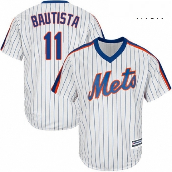 Mens Majestic New York Mets 11 Jose Bautista Replica White Alternate Cool Base MLB Jersey Mens Majestic New York Mets 11 Jose Bautista Replica White Alternate Cool Base MLB Jersey