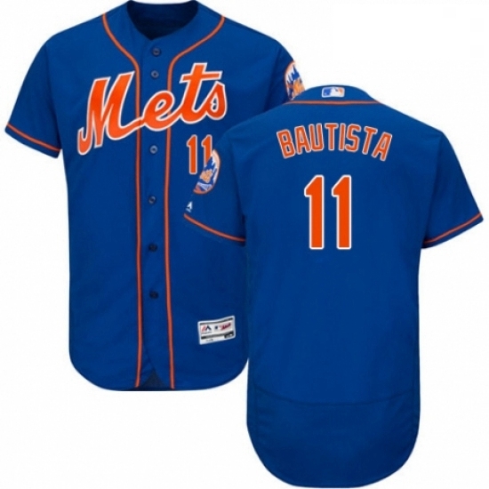 Mens Majestic New York Mets 11 Jose Bautista Royal Blue Alternate Flex Base Authentic Collection MLB Jersey Mens Majestic New York Mets 11 Jose Bautista Royal Blue Alternate Flex Base Authentic Collection MLB Jersey