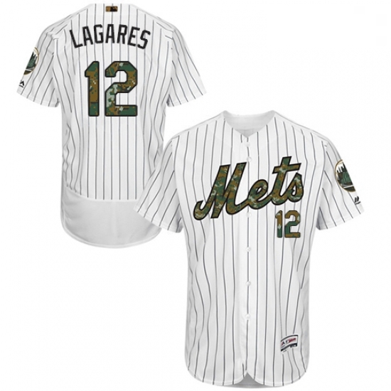 Mens Majestic New York Mets 12 Juan Lagares Authentic White 2016 Memorial Day Fashion Flex Base MLB Jersey Mens Majestic New York Mets 12 Juan Lagares Authentic White 2016 Memorial Day Fashion Flex Base MLB Jersey