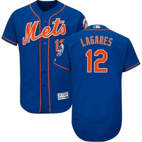 Mens Majestic New York Mets 12 Juan Lagares Royal Blue Alternate Flex Base Authentic Collection MLB Jersey Mens Majestic New York Mets 12 Juan Lagares Royal Blue Alternate Flex Base Authentic Collection MLB Jersey