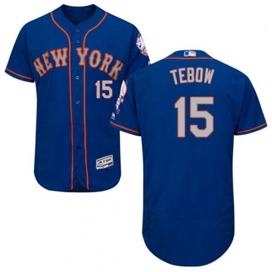 Mens Majestic New York Mets 15 Tim Tebow RoyalGray Flexbase Authentic Collection MLB Jersey Mens Majestic New York Mets 15 Tim Tebow RoyalGray Flexbase Authentic Collection MLB Jersey