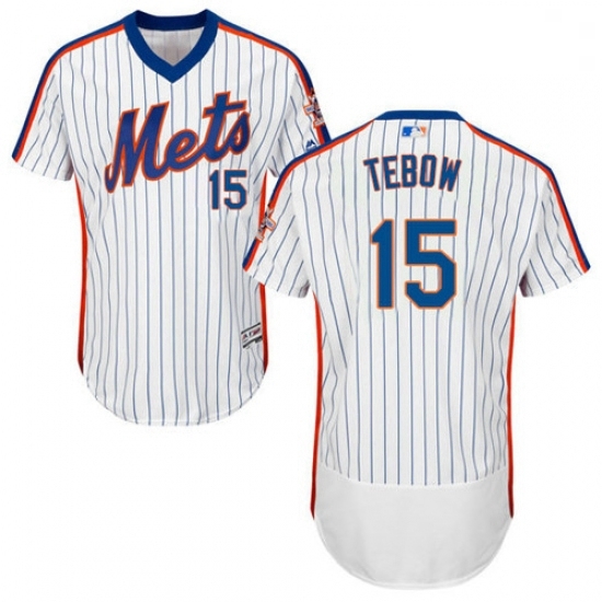 Mens Majestic New York Mets 15 Tim Tebow WhiteRoyal Flexbase Authentic Collection MLB Jersey Mens Majestic New York Mets 15 Tim Tebow WhiteRoyal Flexbase Authentic Collection MLB Jersey